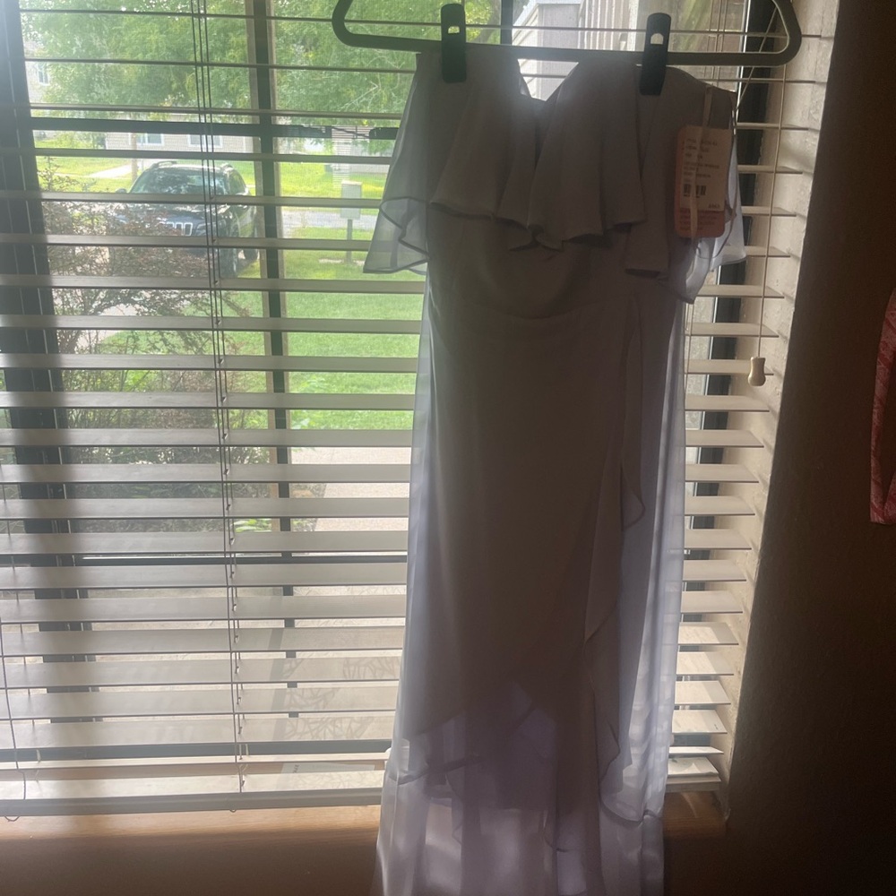 Thread & Supply Strapless Light Gray Dress